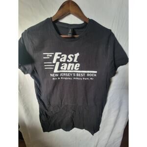 the Fast Lane shirt size Ladies Large black asbury park NJ